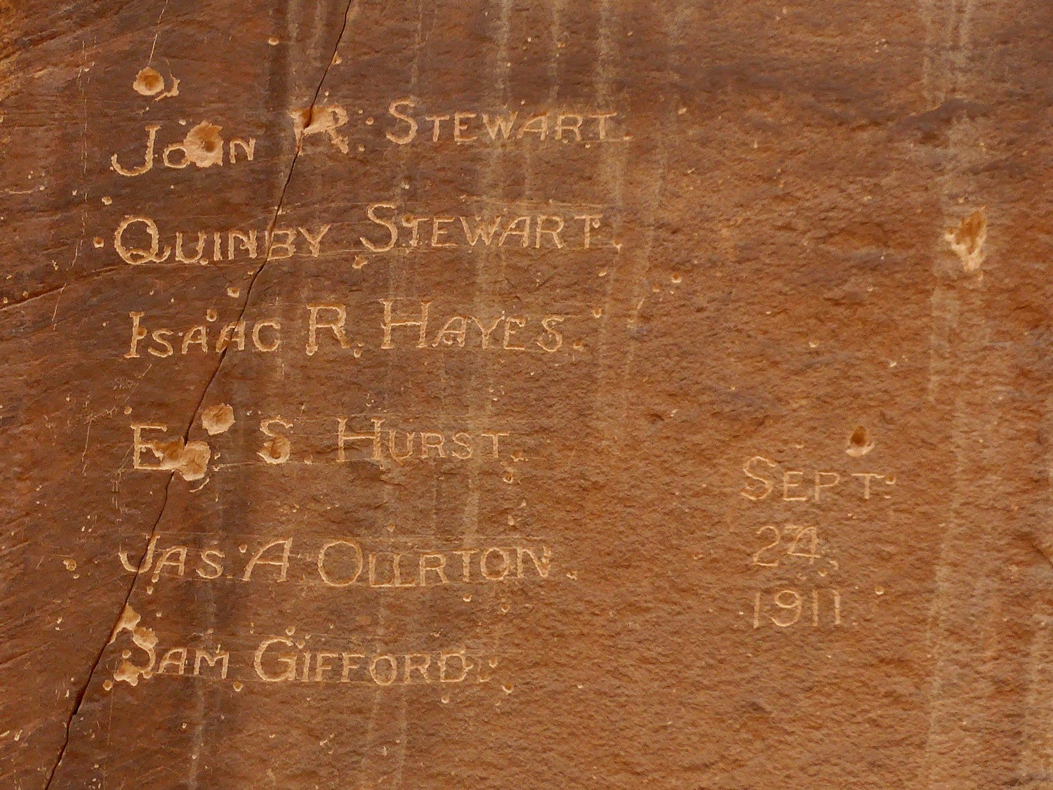 Pioneer Register in the Capitol Gorge